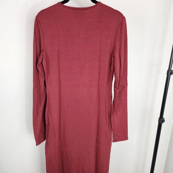 NWT Reformation Tommie Knit Maxi Dress Chianti/Wine Medium - Picture 11 of 15